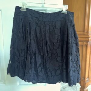 Black lace skirt from Loft.
